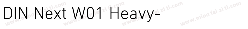 DIN Next W01 Heavy字体转换